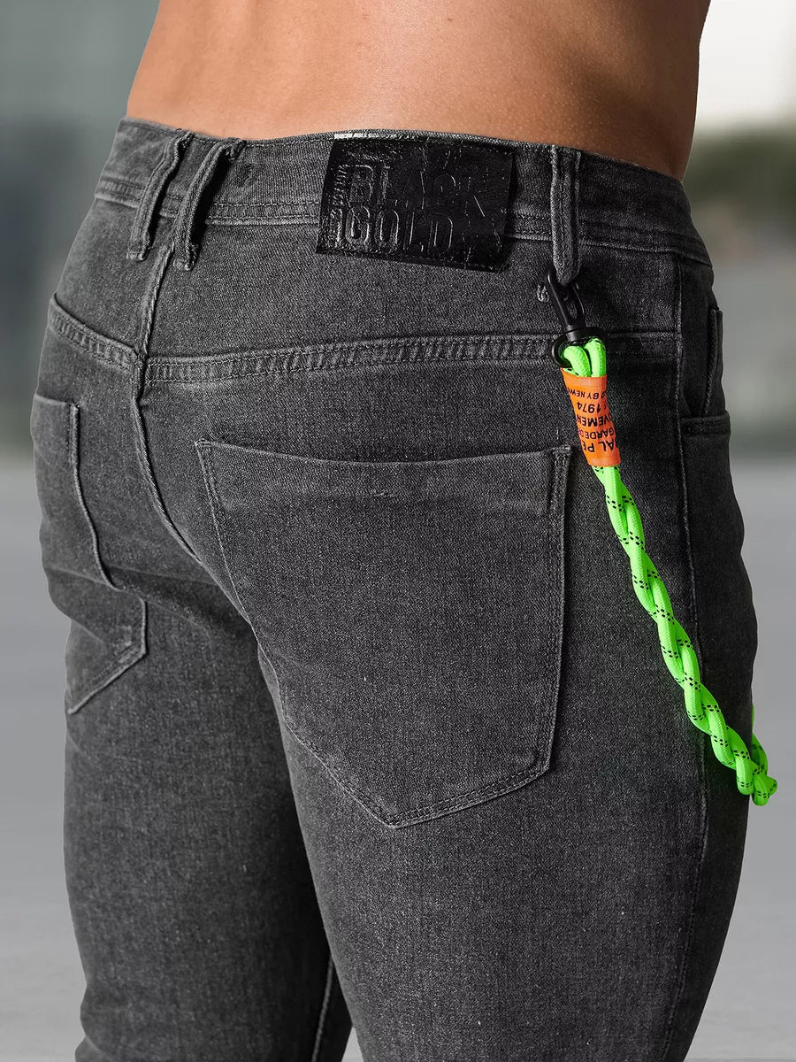 Vīriešu tumši pelēkas džinsa bikses Aldan