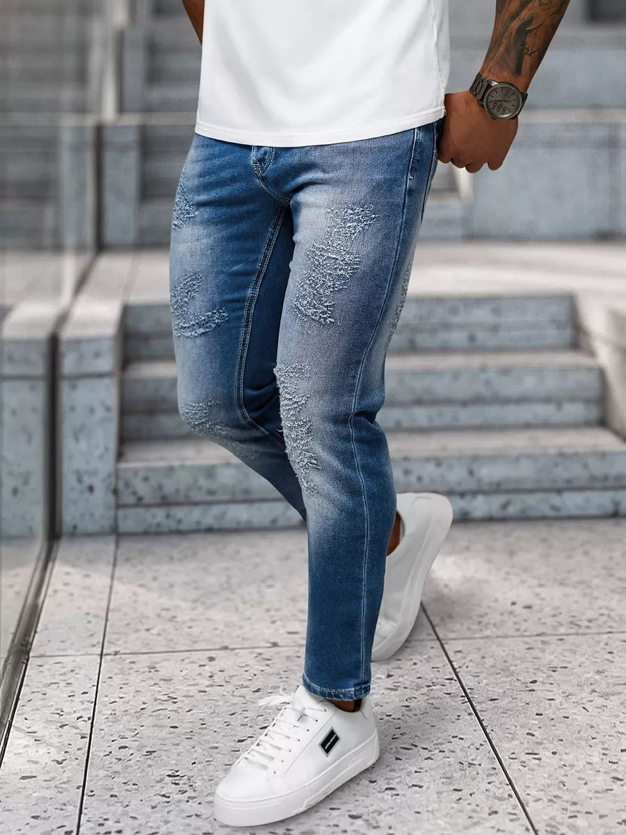 Vīriešu zilas džinsa bikses Monter