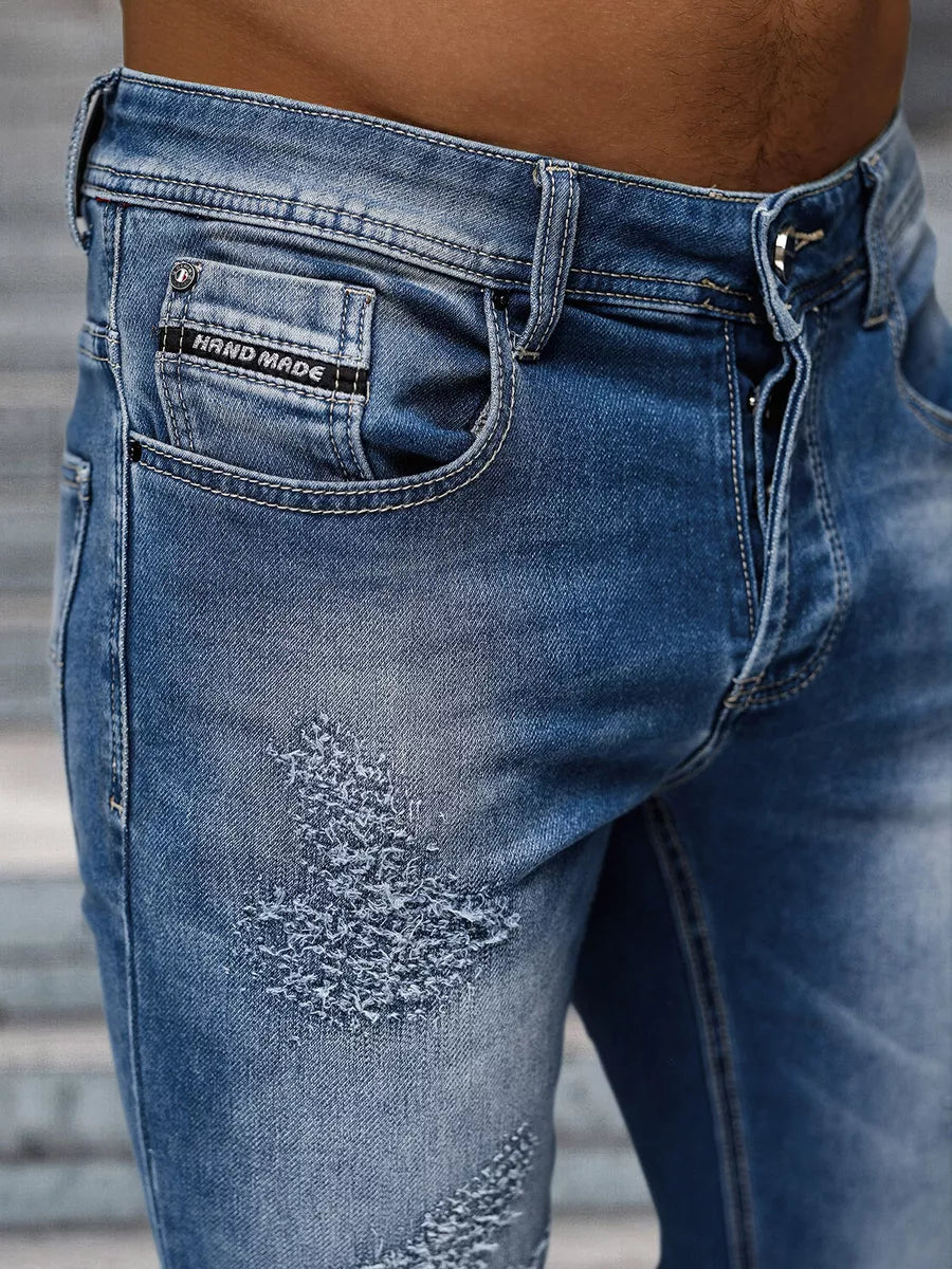 Vīriešu zilas džinsa bikses Monter