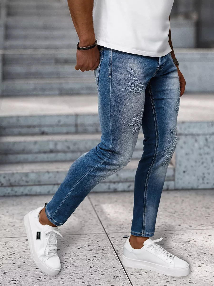 Vīriešu zilas džinsa bikses Monter