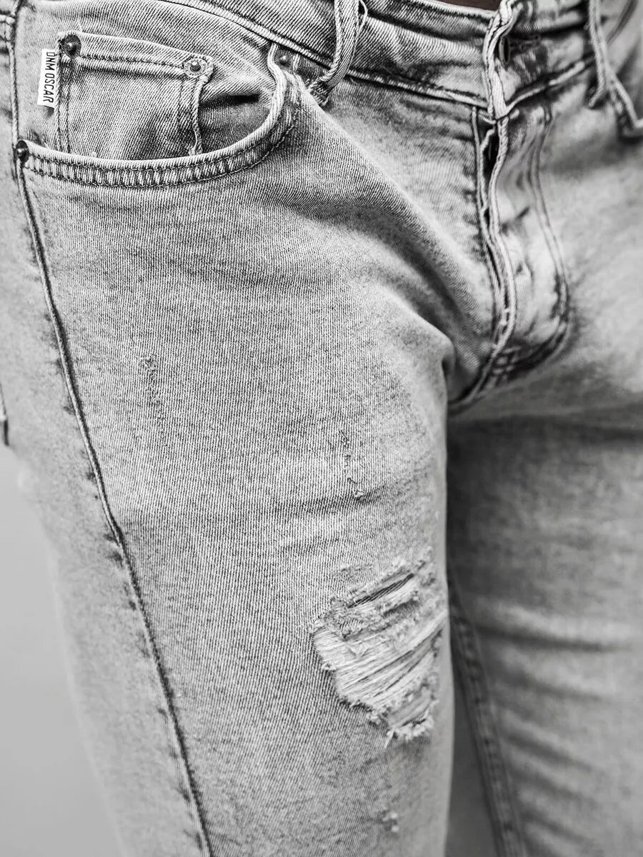 Vīriešu pelēkas džinsa bikses Lesin