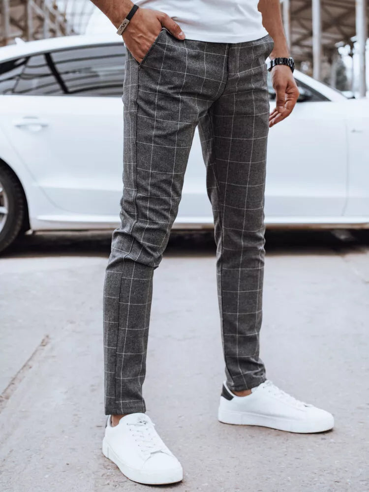 Vīriešu tumši pelēkas bikses Optin