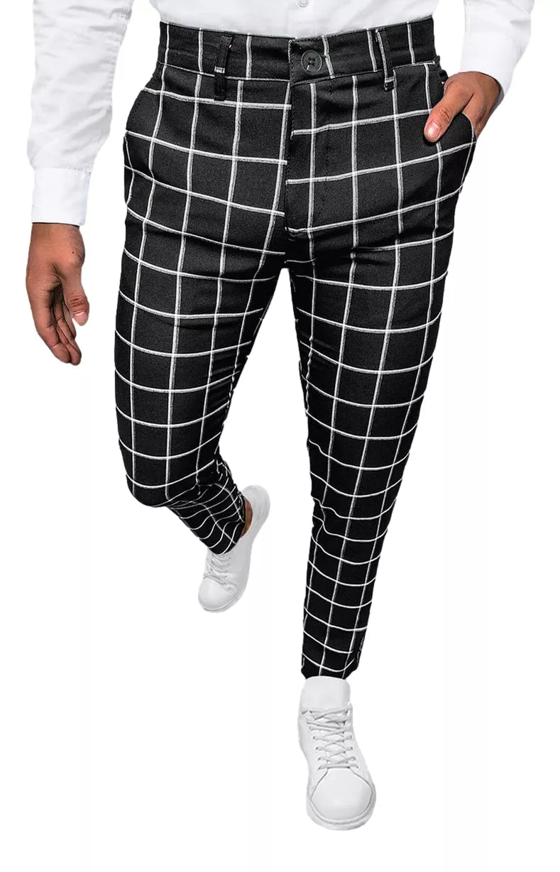 Melnas klasiskas bikses Voel 