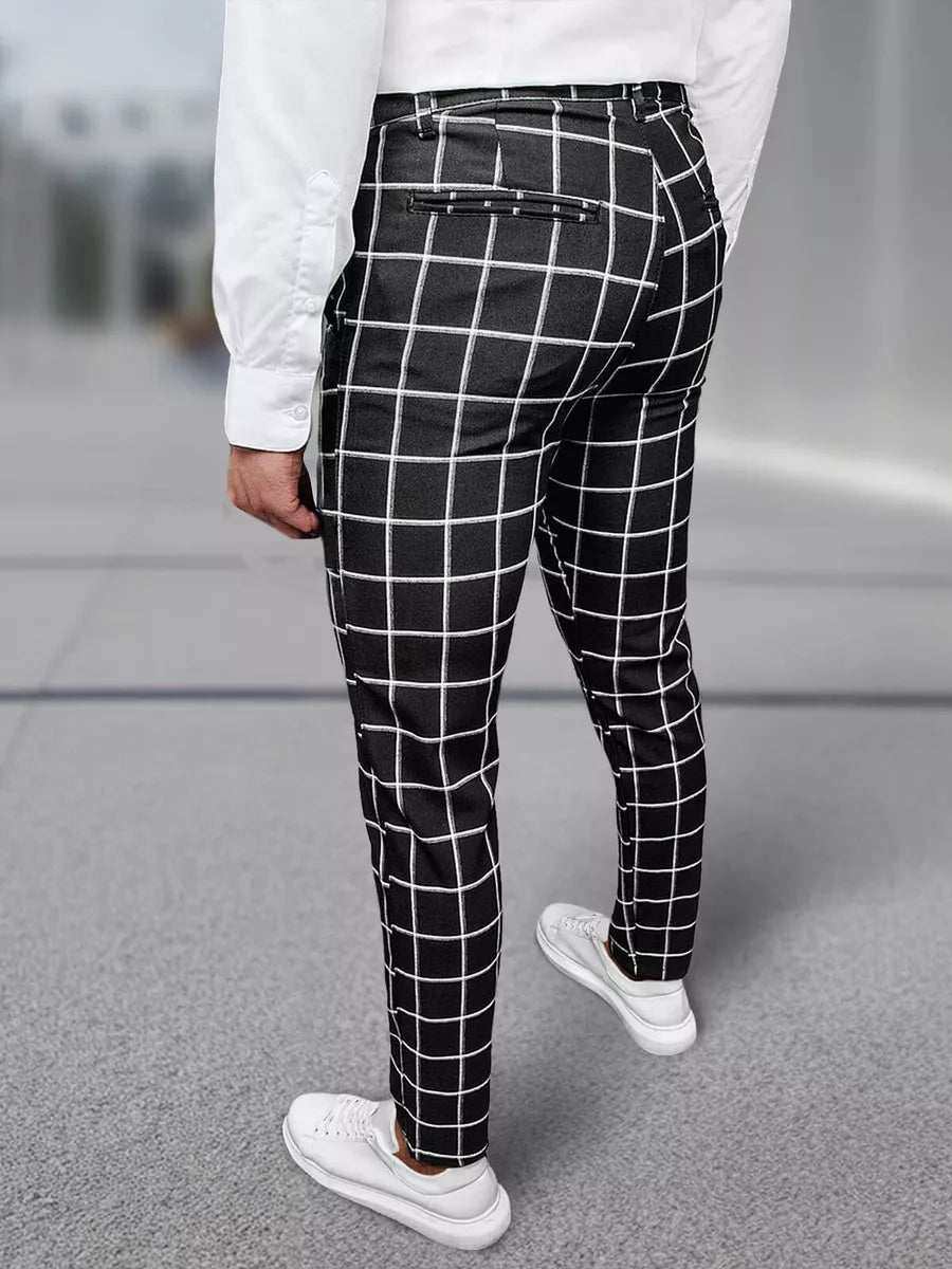 Melnas klasiskas bikses Voel 