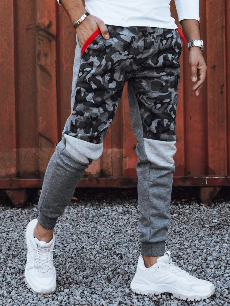 Vīriešu tumši pelēkas ikdienas bikses Army stilā