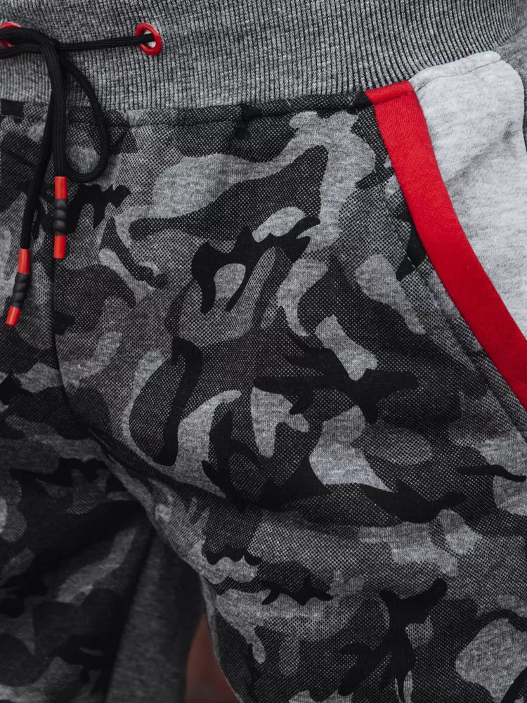 Vīriešu tumši pelēkas ikdienas bikses Army stilā