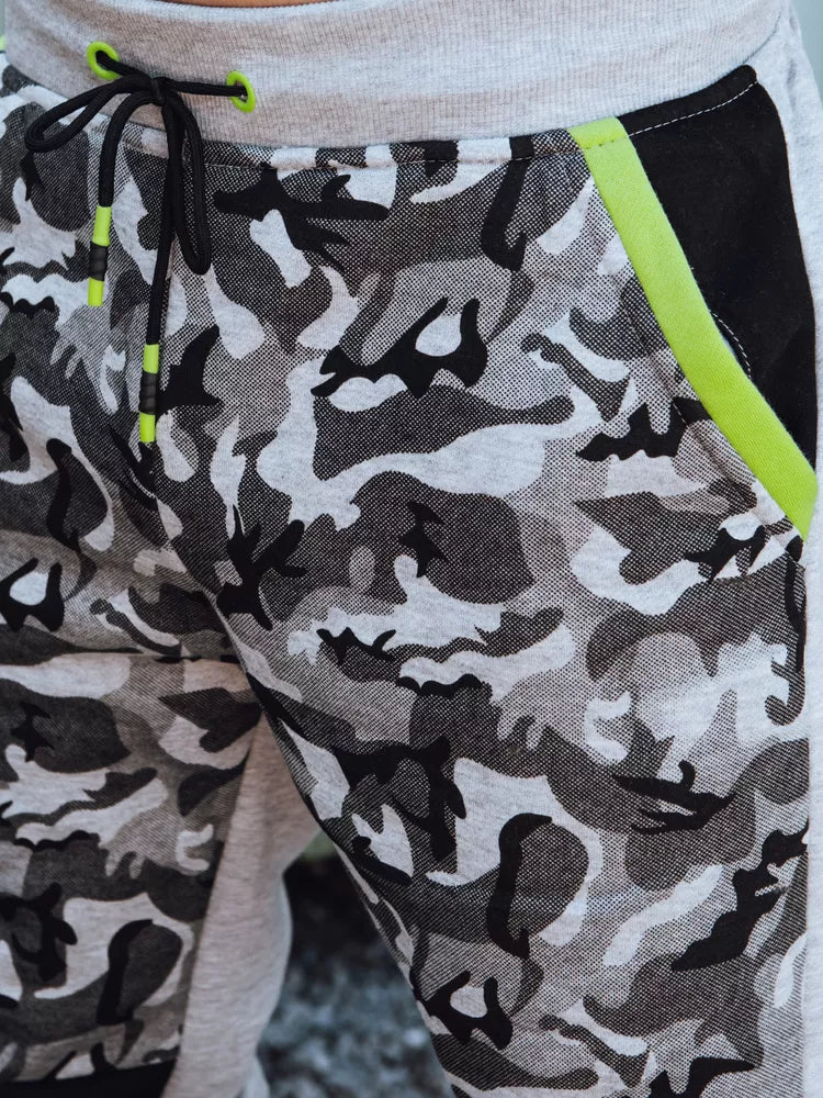 Vīriešu gaiši pelēkas ikdienas bikses Army stilā