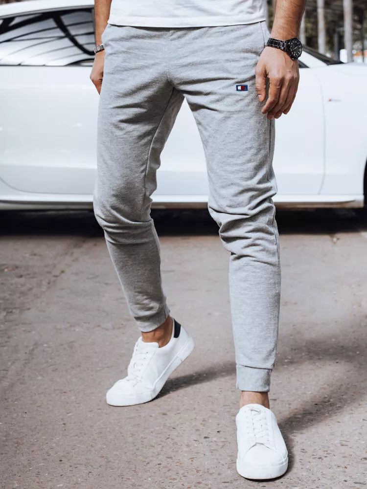 Vīriešu gaiši pelēkas ikdienas bikses Denil