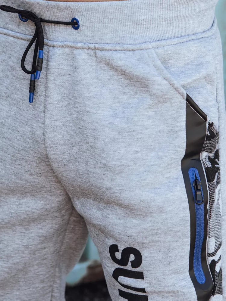 Vīriešu gaiši pelēkas ikdienas bikses Superhot