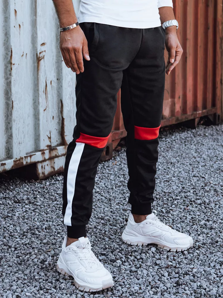 Vīriešu melnas ikdienas bikses Edma