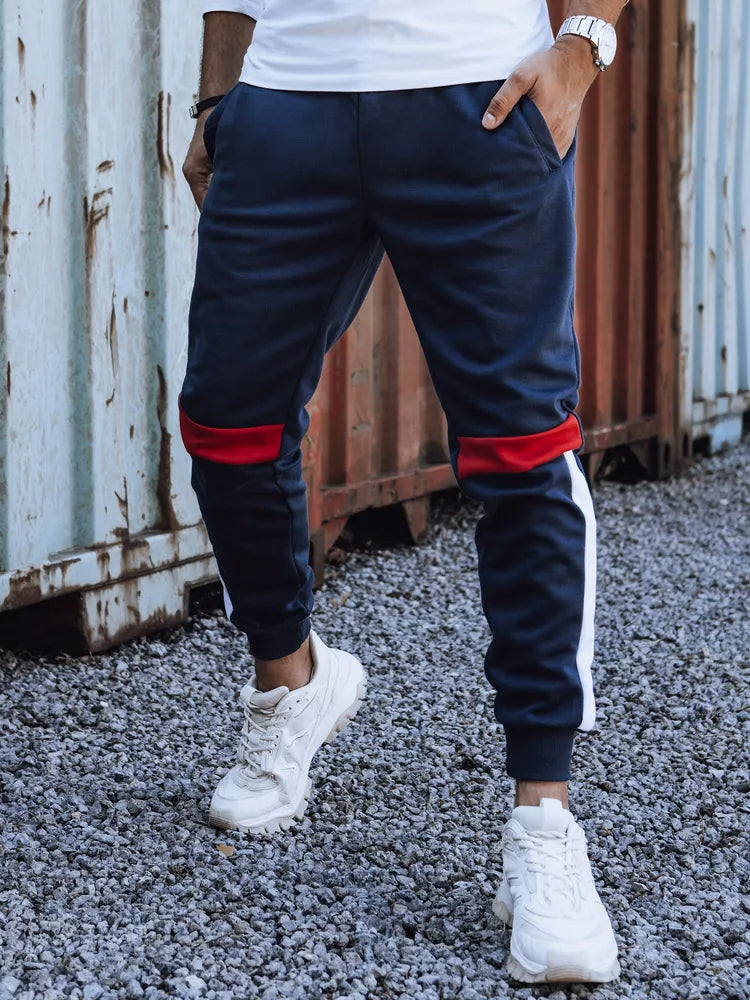 Vīriešu tumši zilas ikdienas bikses Edma