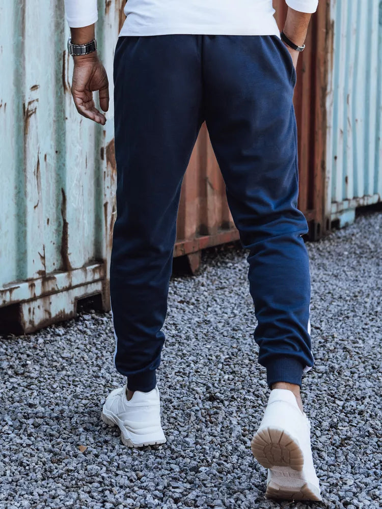 Vīriešu tumši zilas ikdienas bikses Edma