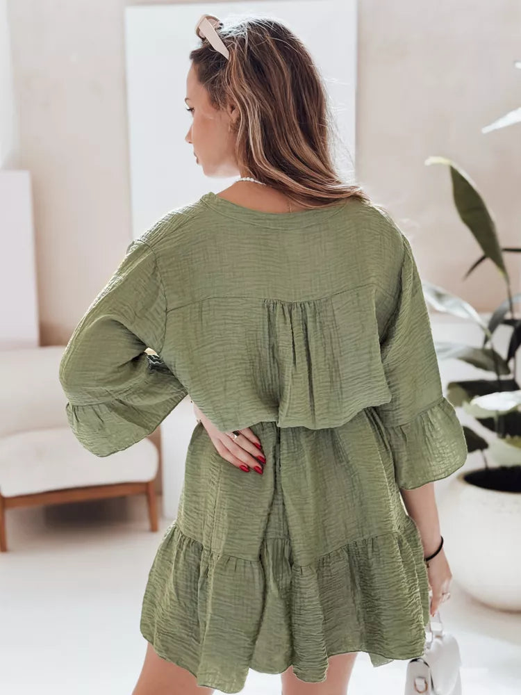 Sieviešu zaļa vasaras kleita Lyvonne