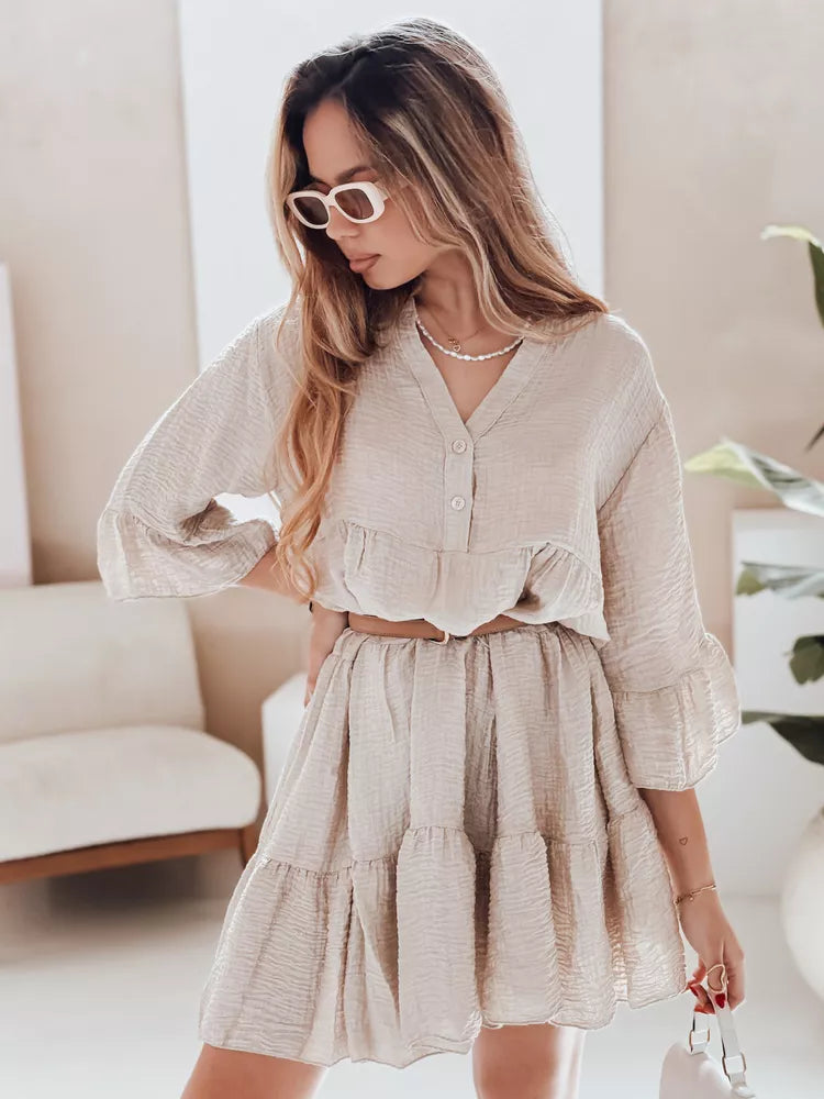 Sieviešu brūna vasaras kleita Lyvonne