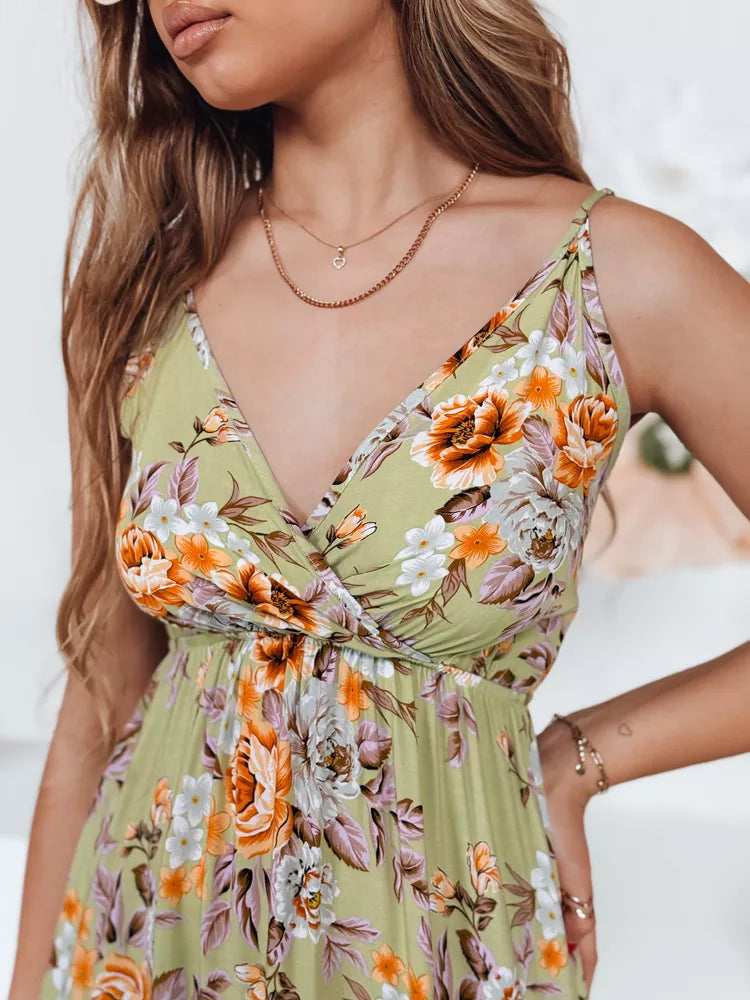 Sieviešu gaiši zaļa garā kleita Missblossy 