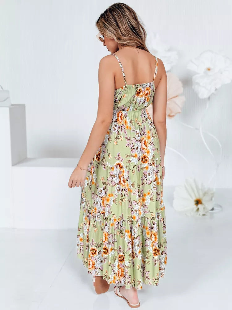 Sieviešu gaiši zaļa garā kleita Missblossy 