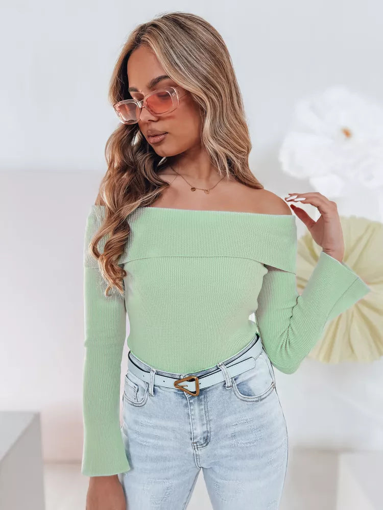 Sieviešu zaļš džemperis Rādīt