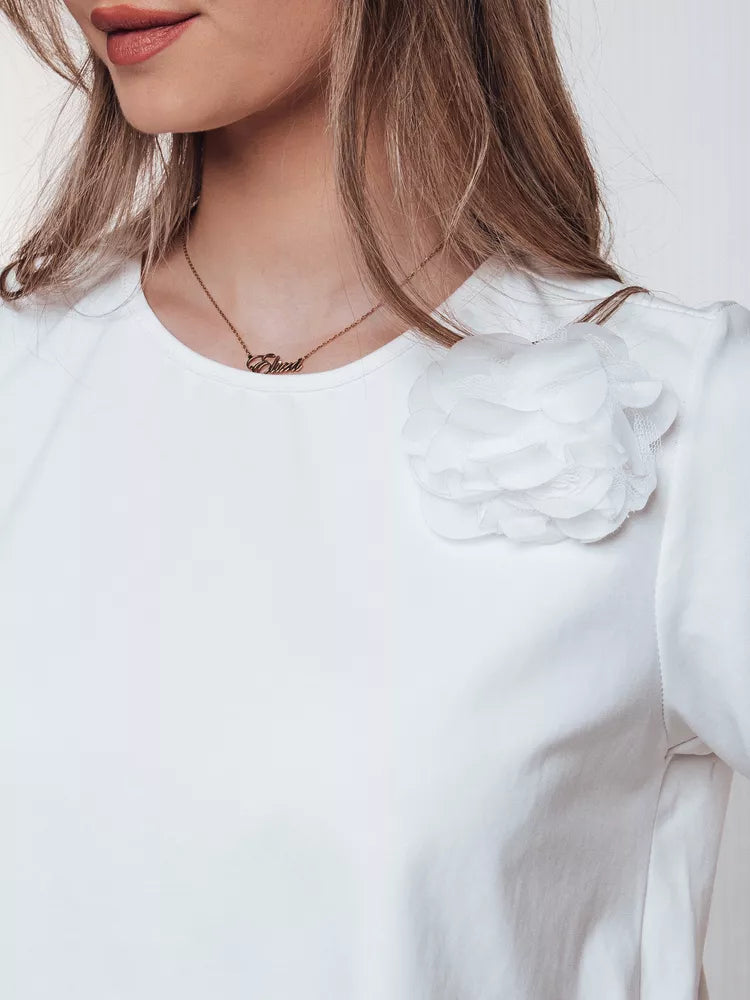 Sieviešu balts T-krekls Binda