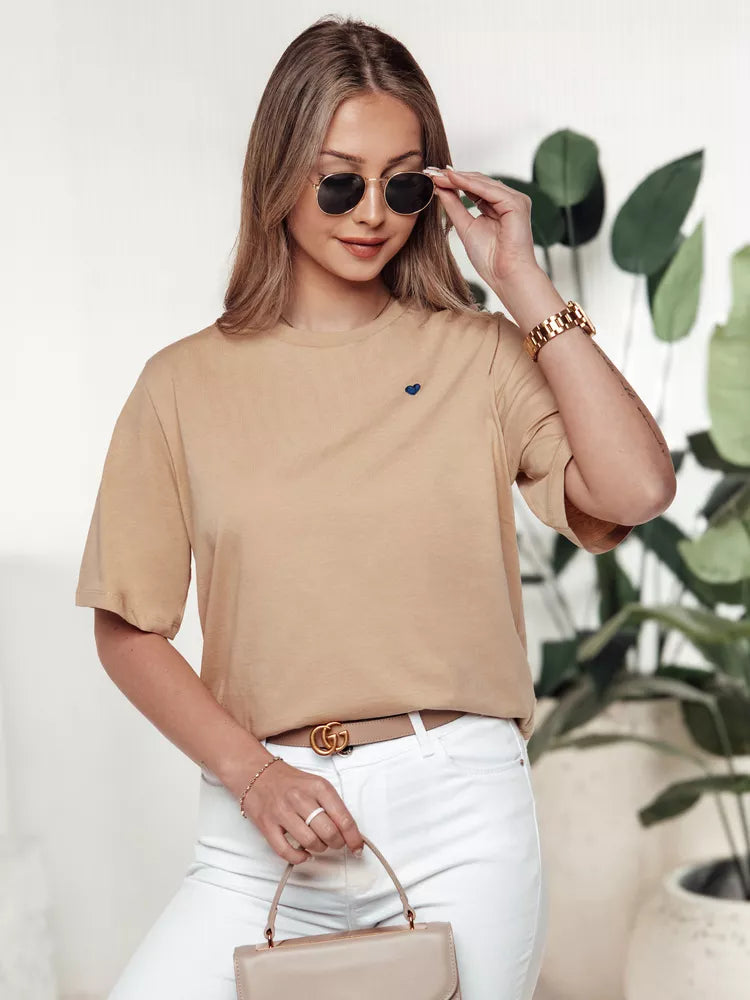 Sieviešu brūns T-krekls Mila