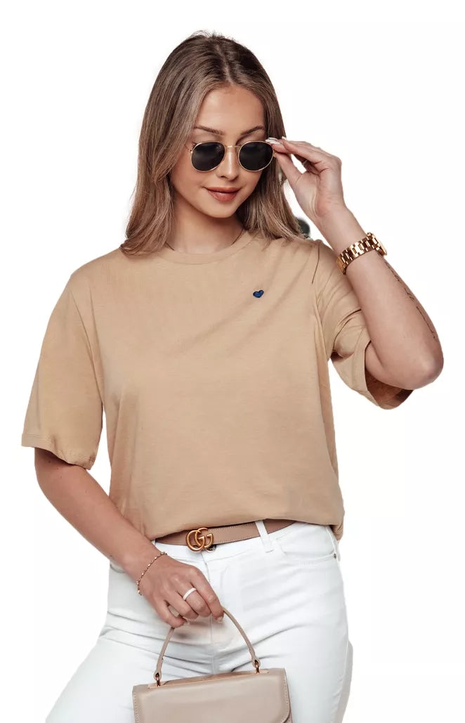 Sieviešu brūns T-krekls Mila