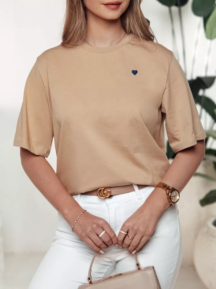 Sieviešu brūns T-krekls Mila