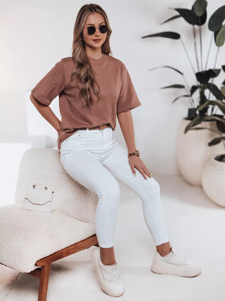 Sieviešu brūns T-krekls Silvi