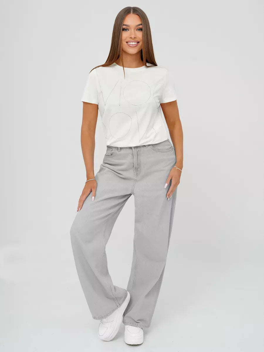 Sieviešu balts T-krekls "Cool"