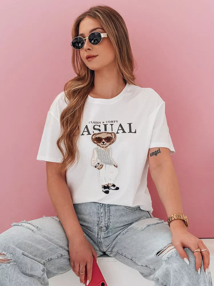 Sieviešu melns T-krekls Classy