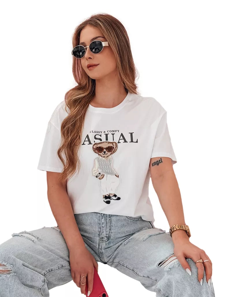 Sieviešu melns T-krekls Classy