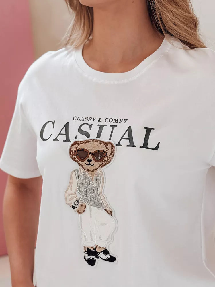 Sieviešu melns T-krekls Classy