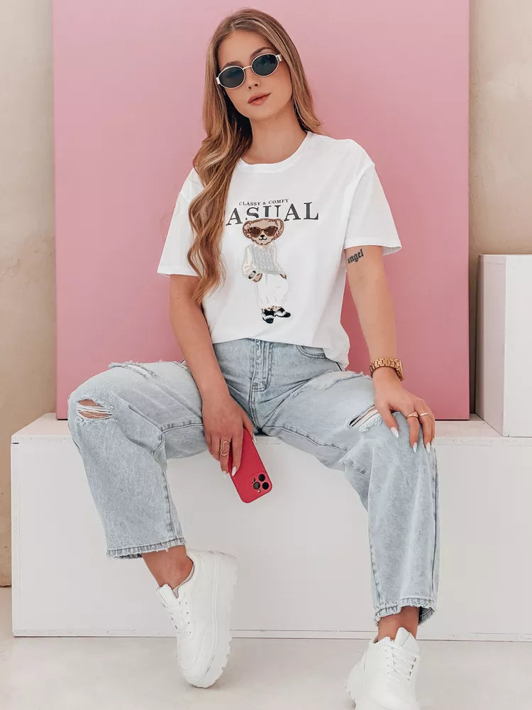 Sieviešu melns T-krekls Classy