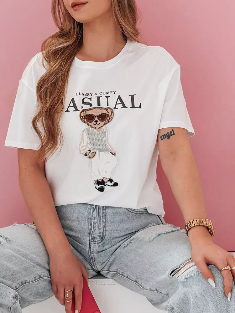 Sieviešu melns T-krekls Classy