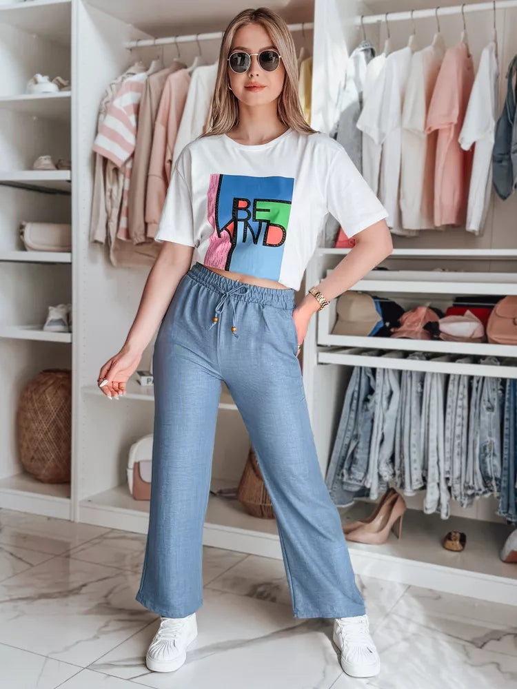 Sieviešu balts T-krekls Kindbe