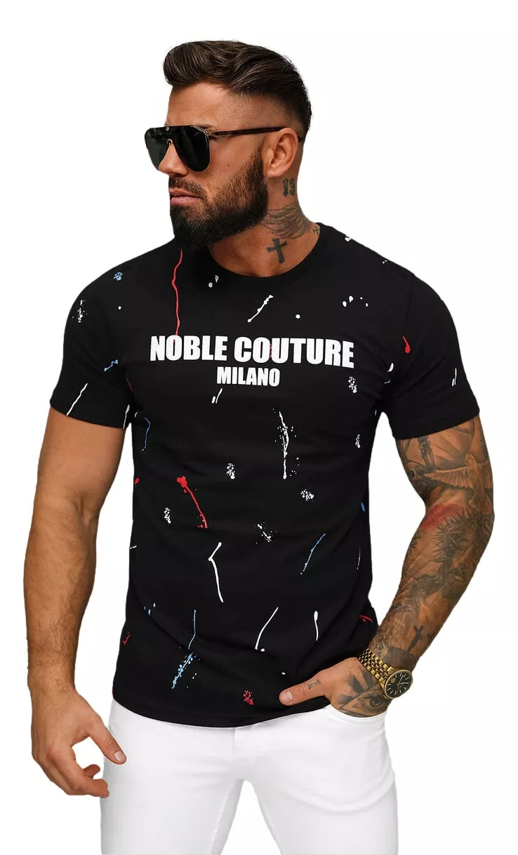 Vīriešu melns krekls Milan