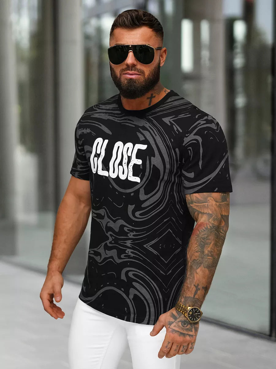 Vīriešu melns krekls Aizvērt