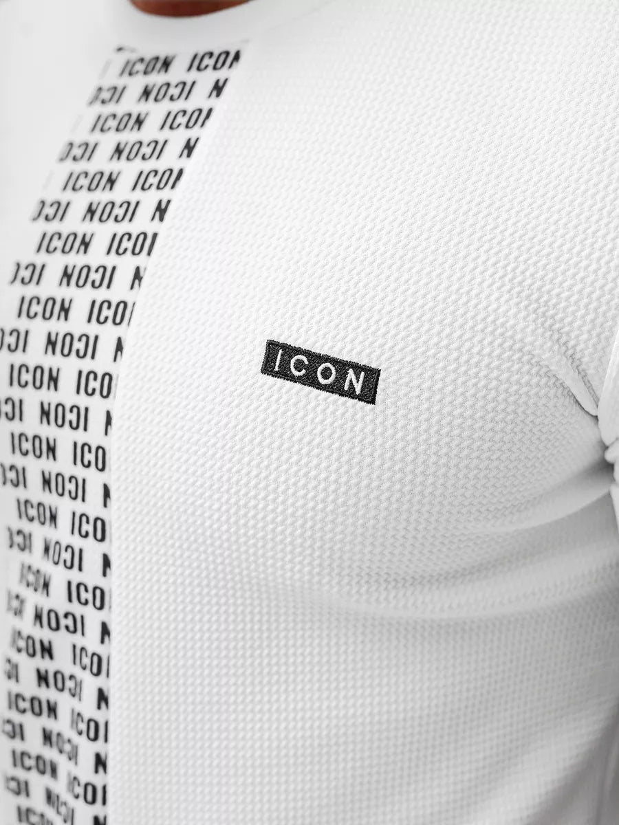 Vīriešu balts T-krekls Evin