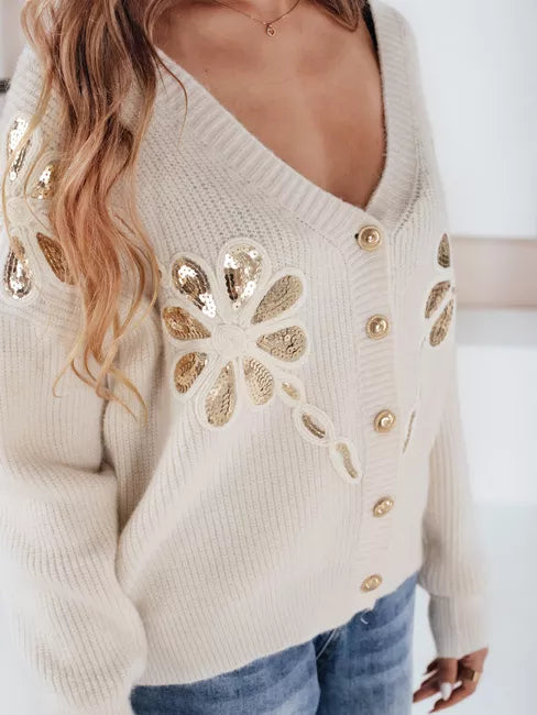 Sieviešu balts džemperis Kerinda