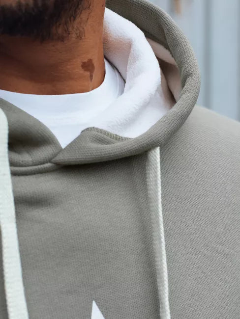 Vīriešu pelēks kapučjakas krekls "Star"