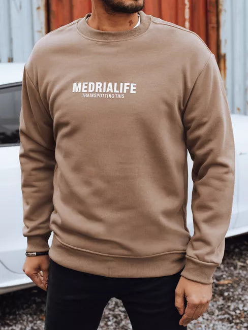 Vīriešu brūns džemperis Medrialife