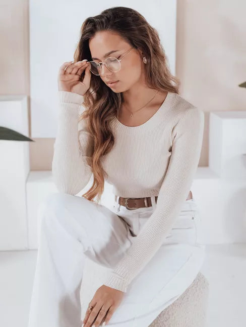 Sieviešu balts džemperis Gino 