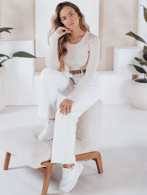 Sieviešu balts džemperis Gino 