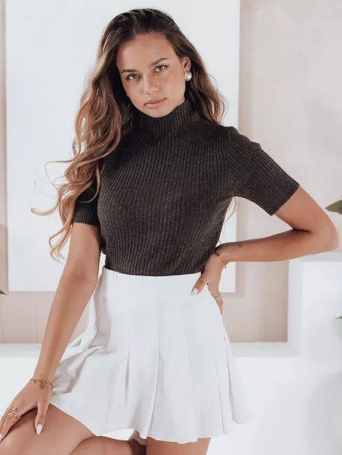 Sieviešu tumši brūns džemperis Bela