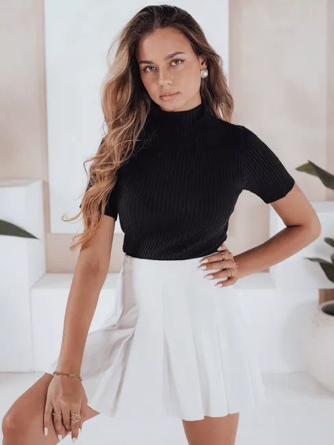 Sieviešu melns džemperis Bela