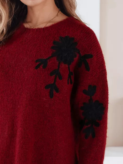 Sieviešu bordo džemperis Daga