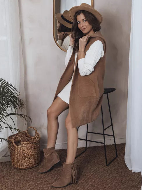 Sieviešu brūna veste Artemi 