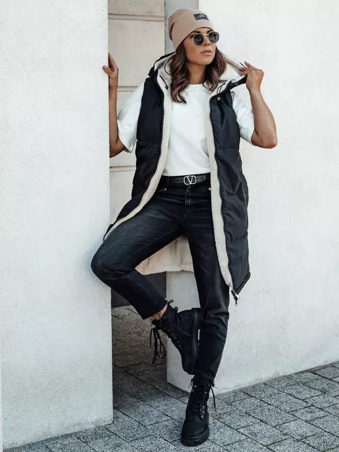 Sieviešu melna veste Belver