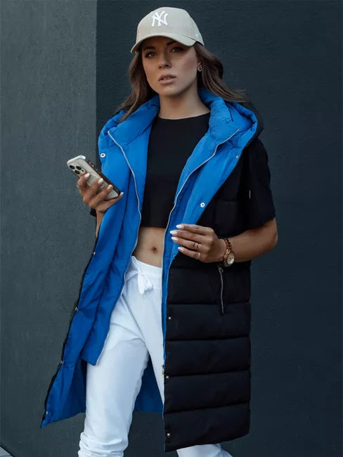 Sieviešu melna/zila veste Chester 