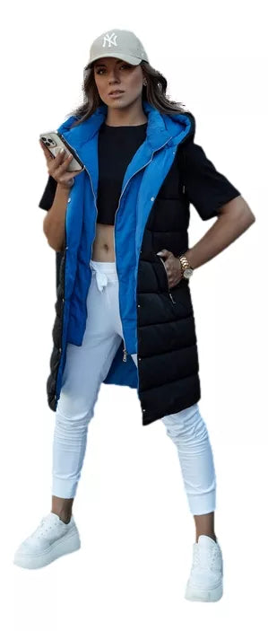 Sieviešu melna/zila veste Chester 