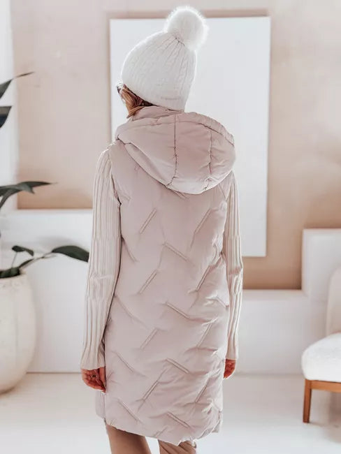 Sieviešu brūna garā veste Lino