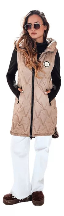 Sieviešu brūna divpusēja veste Bora